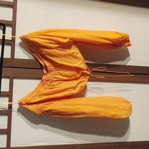 Amur Yellow Rosalina Off Shoulder Top Sz S?